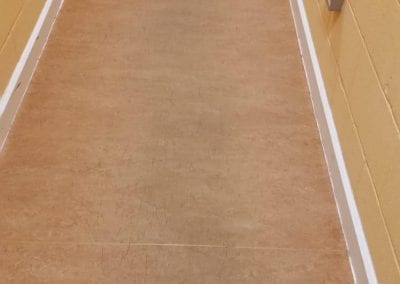 after hard floor cleaning