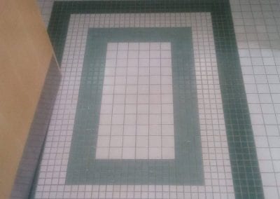 Tile floor before cleaning